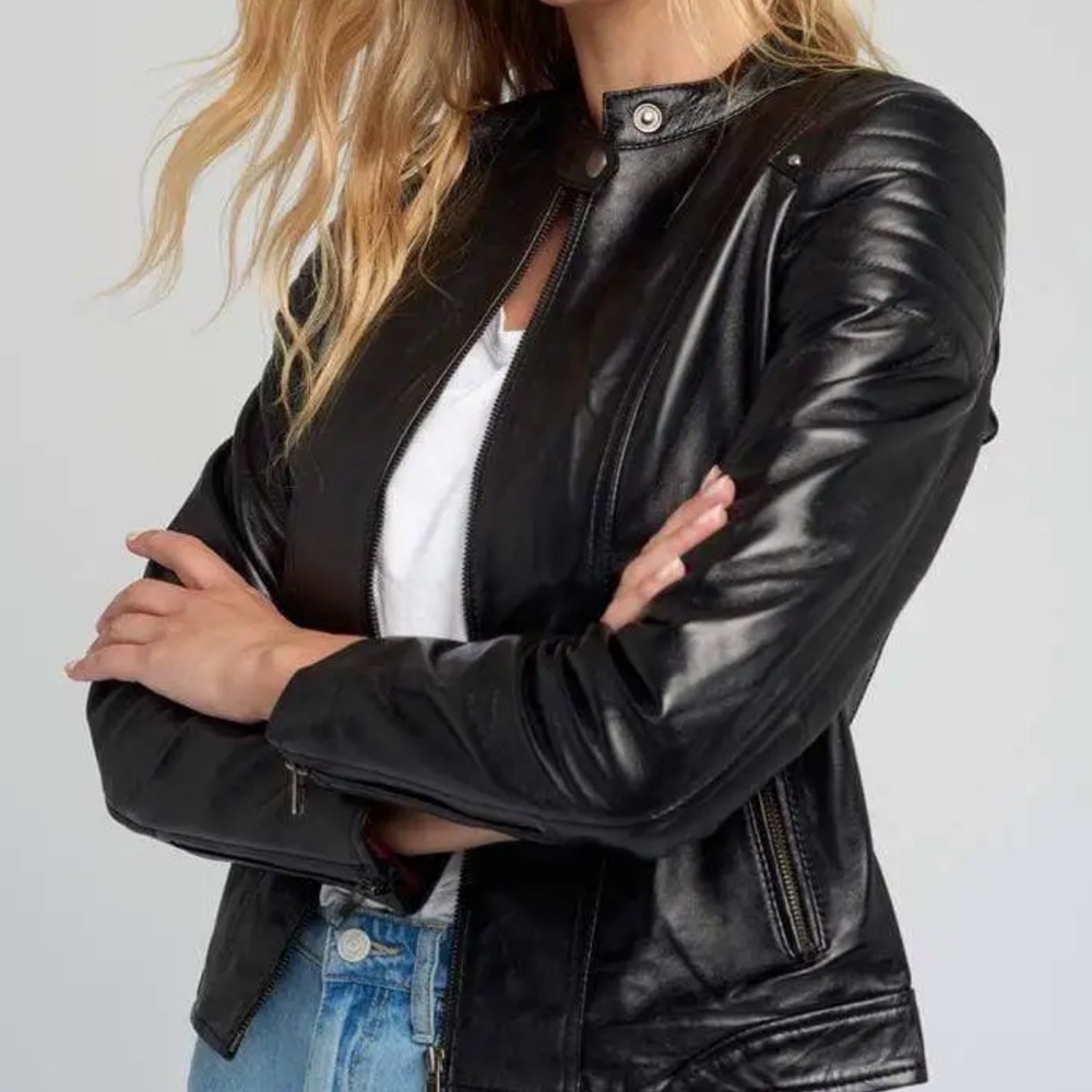 BB DAKOTA Premium Leather Jacket | 100% Genuine Leather | Black Leather Jacket